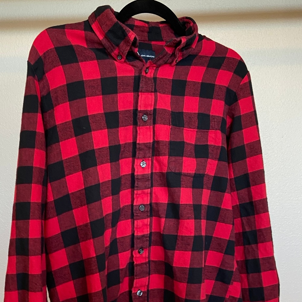 John Ashford Mens Flannel Buffalo Plaid